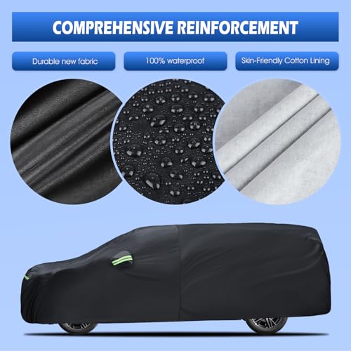 Image of Car Cover Fit for Honda Odyssey Minivan 1999-2026, Migaven Waterproof Full Exterior Cover Sun Rain Protection with Door Zipper and Cotton Lining