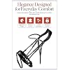 HORZE Clermont Ergonomic Padded Genuine Leather Snaffle Bridle for Horses | Flash Noseband Included - Black - Horse