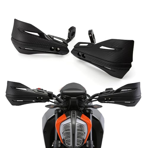Protège-mains moto 22-28mm noirs universels pour guidon de motocross et dirt bike