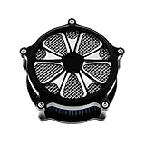  HDBUBALUS Motorcykel luftrenare luftfilter kit insugningsfiltersystem för Harley Touring 08-16 Softail Dyna