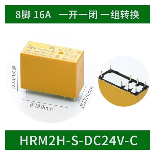 Relais HRM1H HRM2H-S-DC24V-C 8p 16A composant électronique commutation