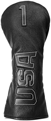 Golf Club Head Covers,USA Golf Driver Headcover Fariway Wood Covers Hybrid Head Covers 3 Wood Headcover Leather Golf Headcover with Number Tag for Scotty Cameron Odyssey Taylormade Spider All Brand