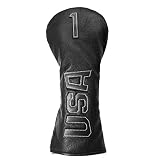 Golf Club Head Covers,USA Golf Driver Headcover Fariway Wood Covers Hybrid Head Covers 3 Wood Headco