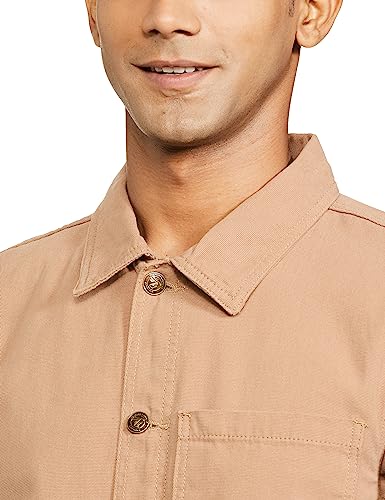 Image of The Indian Garage Co Men Slim Fit Solid Trucker Jacket