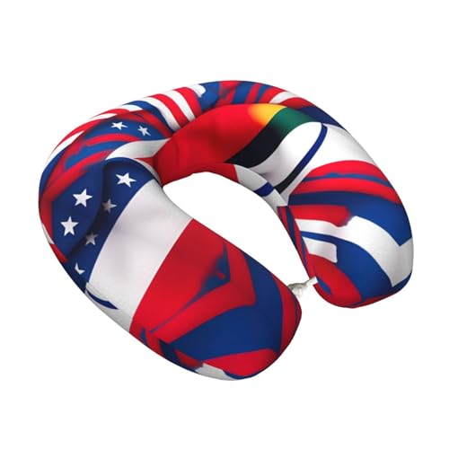 Almohada de espuma viscoelástica para cuello de viaje miniatura 2