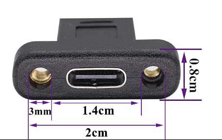 Amazon.com: AAOTOKK USB Type C 3.1Panel Mount Adapter Cable USB-C