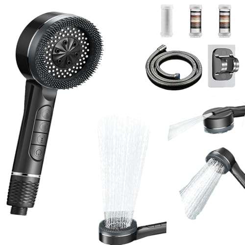Pommeau de douche 4 modes avec flexible pour spa à la maison - 2