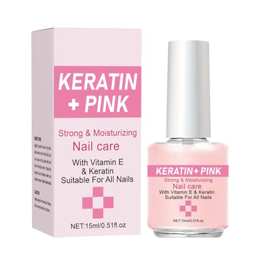Keratin + Vitamins E Nail & Cuticle Oil Nail Strengthener For Weak Nails Repairing Nail Oil Treatment For Damaged Nails Nail Growth Treatment For Nail Strength & Cuticle Health