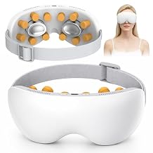 Eye Massager, Heated Eye Mask, Eye Massager with Heat and Cooling, Migraine Mask that Helps with Sleep, Eye Mask for Dry Eyes, Cooling Eye Mask and Warm Compress for Eyes
