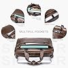 SPAHER Mens Leather Laptop Bag Briefcases for Men 15.6 Inch Leather Briefcase Business Work Laptop Handbag Messenger Bag Shoulder Bag with Removable Strap Daily Man Bag Gift for Man #3