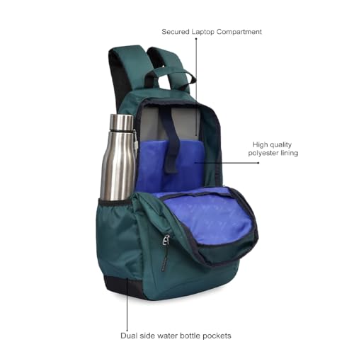 Image of United Colors of Benetton Quirky 19L Laptop Backpack, Minimalist & Water-Resistant, Fits 14-inch Laptops, for College, Office & Everyday