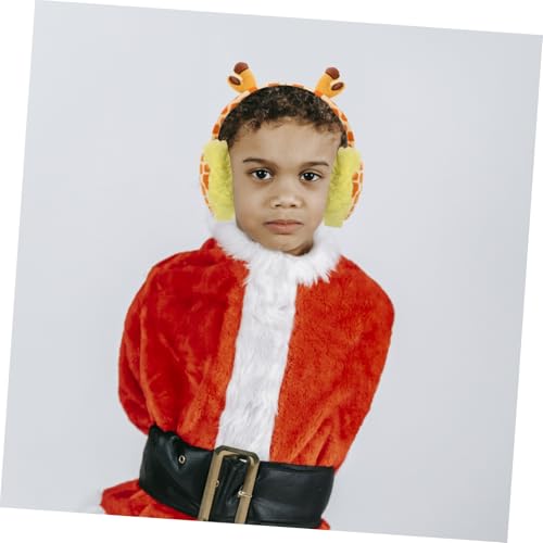 Adjustable Ear Muffs Plush Warmers for Cold Weather Soft Faux Fur Animal Ear Covers Thermal Insulated Headband for Boys Windproof Winter Protection for Skiing Snowboarding 5