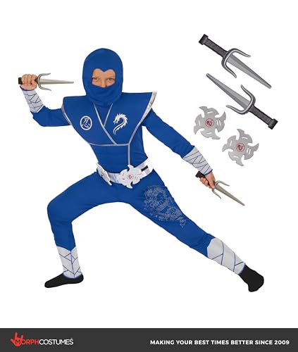 Disfraz Deluxe Ninja para Niños con Accesorio de Guerrero miniatura 6