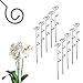 Produktbild KADAX Blumenstütze, 10 Stück, Pflanzenstütze aus Stahl, Höhe: 50 cm, dekorative Stützstäbe für Orchideen, Blumen, Pflanzen, Zimmerpflanzen, Blumentopf, Rankhilfe, Rankstäbe (Spirale)