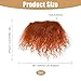 CHGCRAFT 2 Pcs Doll Hair Wefts for Making Doll Hair and Figurine Wigs Doll DIY Making Accessories for Doll DIY Wig Doll Making, Reddish Brown