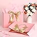 JMANNI Gift Bag, 1PCS Gift Bags Large with Ribbon and 1 Greeting Cards 2 Tissue Paper, Portable Paper Gift Bag with Handles, Birthday Gift Bags, Valentine's Day, Present Bags for Christmas Wedding Party Mothers Day