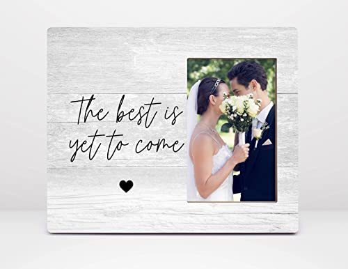Orchroma Inspirational Quote The Best Is Yet To Come Picture Frame - Valentine's Day Engagement Wedding Gifts For Him Her Engaged Couples,Bride And Groom Photo Frame Gift,Love Remembrance Gift 8X10 In #TOP3