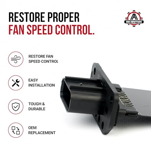 Image of Lower HVAC Blower Motor Resistor - Compatible with Ford, Lincoln, Mercury - Escape, Expedition, F-150, F-250 Super Duty, F-350 Super Duty, Fiesta - Heater Blower Resistor - Replaces 3F2Z-18591-AA
