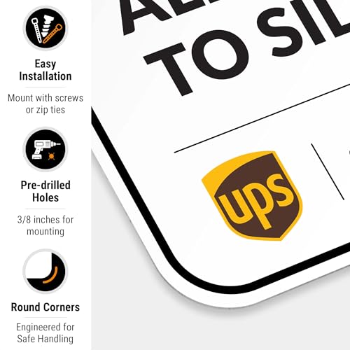 Image of Package Delivery Sign, Delivery Instructions Deliver All Package to Side Door Sign, 12x18 Inches, Rust Free .063 Aluminum, Fade Resistant, Made in USA