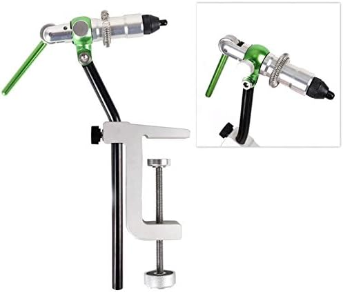 MAXIMUMCATCH Maxcatch Rotary Fly Tying Vise Alloy Travel Vise with Base,Fly Tying Tool Set Traveler Fly Fishing Tackle Kit