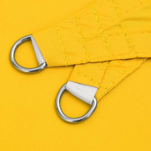 Voile d'ombrage Oxford imperméable jaune protégeant du soleil - 7
