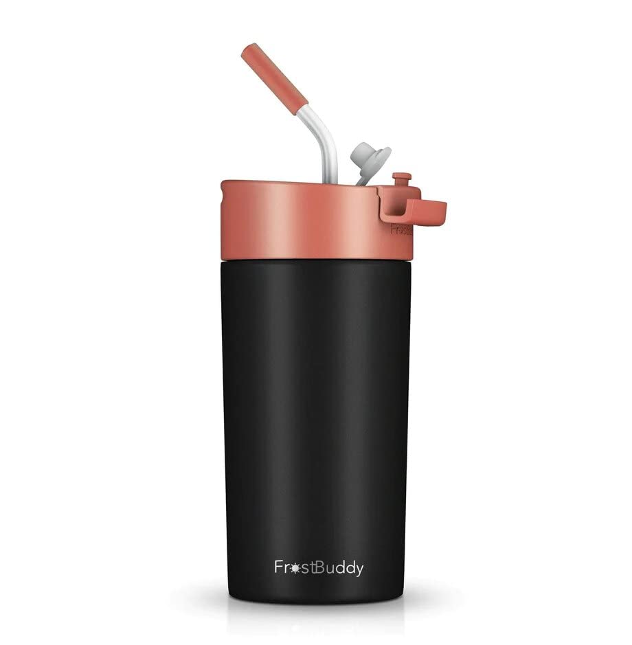 Universal Buddy 2.0 Can Cooler Drink Lid with Straw - Hibiscus