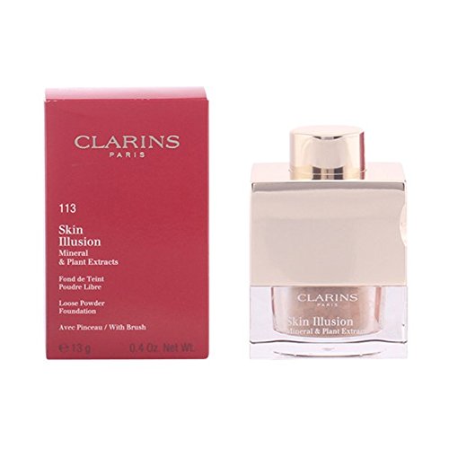 Clarins - Skin Illusion Mineral & Plant Extracts Loose Powder Foundation (With Brush) - # 113 Chestnut - 13g/0.4oz