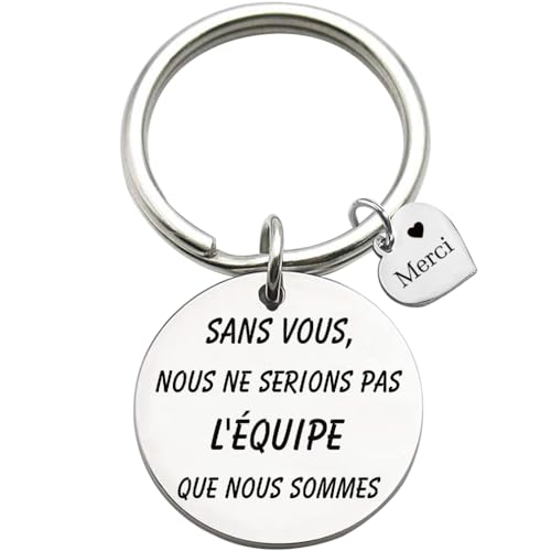 Patron Coach Collègue Remerciement Cadeau équipe Cadea u Porte clés Sans vous, nous ne serions pas l'équipe que nous sommes Merci Leader, Entraîneur, Collègue C adeau porte - clés