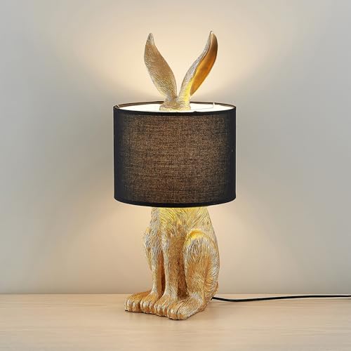 Lucande Gold Bunny Table Lamp