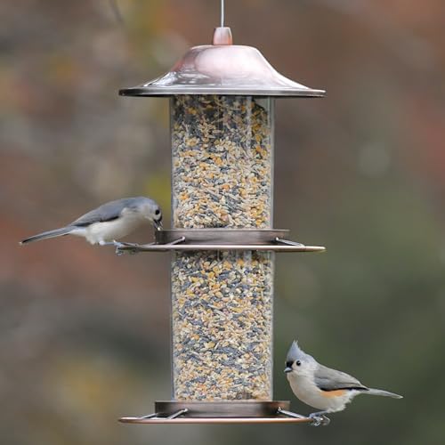 Perky-Pet 325C 2-Tier Copper Panorama Bird Feeder