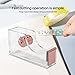 Hubceuo Deluxe Acrylic Design Office Desktop Tape Dispenser Clear Rose Gold
