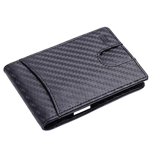 Image of Brooklyn Bridge Bifold Credit Card Holder for Men - Sleek Front Pocket Design with RFID Blocking Technology