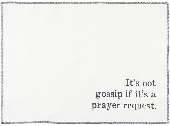 Miniatura 3 de Santa Barbara Designs Studio - Juego de 4 manteles individuales de algodón en blanco y negro, diseño de club de desayuno