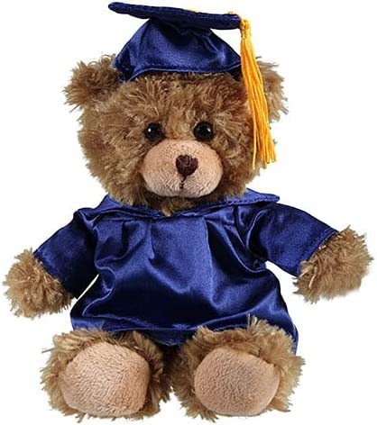 Personalized 2025 Graduation Mocha Teddy Bear – Custom Plush with Cap & Gown – 6 inch Cute Stuffed Animal for Graduates - Best Grad Gift for College
