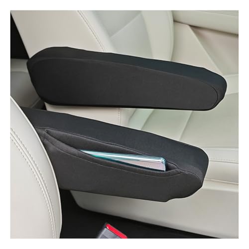 OFBAND 2 fundas para reposabrazos de automóvil con bolsillo lateral, tela transpirable para protección de reposabrazos, funda suave para reposabrazos para todas las estaciones, accesorios universales OFBAND 2 fundas para reposabrazos de automóvil con bolsillo lateral, tela transpirable para protección de reposabrazos, funda suave para reposabrazos para todas las estaciones, accesorios universales