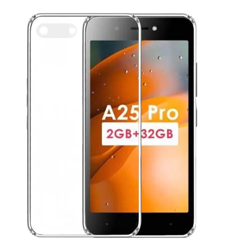 Image of COVERBLACK Soft Rubber Silicon Clear Back Cover Compatible Model for itel A25 Pro - Transparent