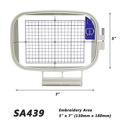 Image of Sew Tech Embroidery Hoop for Brother Innovis NQ1700E NQ1600E NQ1400E NQ3600D Dream Machine 2 VE2200 4000D 1500D V7 V5 VM5200 Stellaire XE1 Babylock Embroidery Machine Hoop (5 inchx7 inch-SA439)