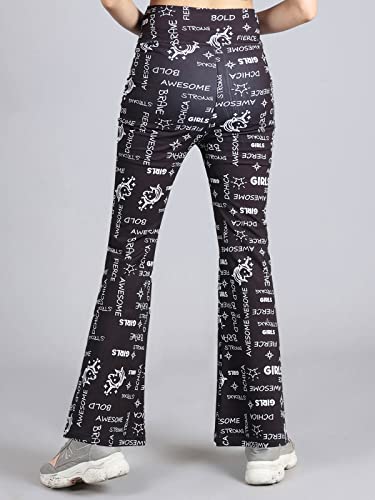 Image of D'Chica Printed Skirted Leggings, High Rise Active Skirt with Pockets & Attached Leggings, Women Flared Skirt Leggings for Sports, Yoga, Fitness, Cycling, Running, Gym, Exercise, and Cardio