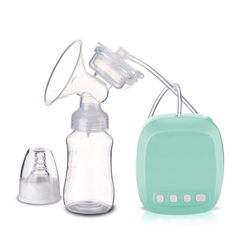 kidoo - Sacaleches - Extractor de Leche Eléctrico para una Extracción Suave y Rápida - Solo Funciona Enchufado - Anti-Reflujo - Incluye Biberón | Portátil - Silencioso - Puerto USB (Azul)