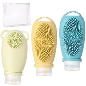 3 PCS Silicone Travel Bottles, 100 ...