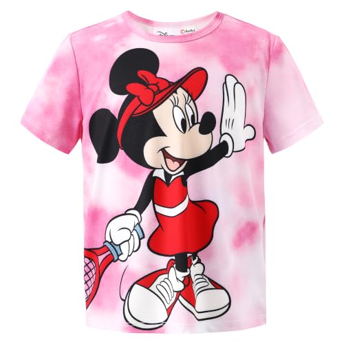 Image of Disney Princess Frozen Marvel Stitch Minnie Mickey Star Wars Girls /Boys Athletic Shirts UV Quick Dry Graphic T-Shirt 2-9 Year