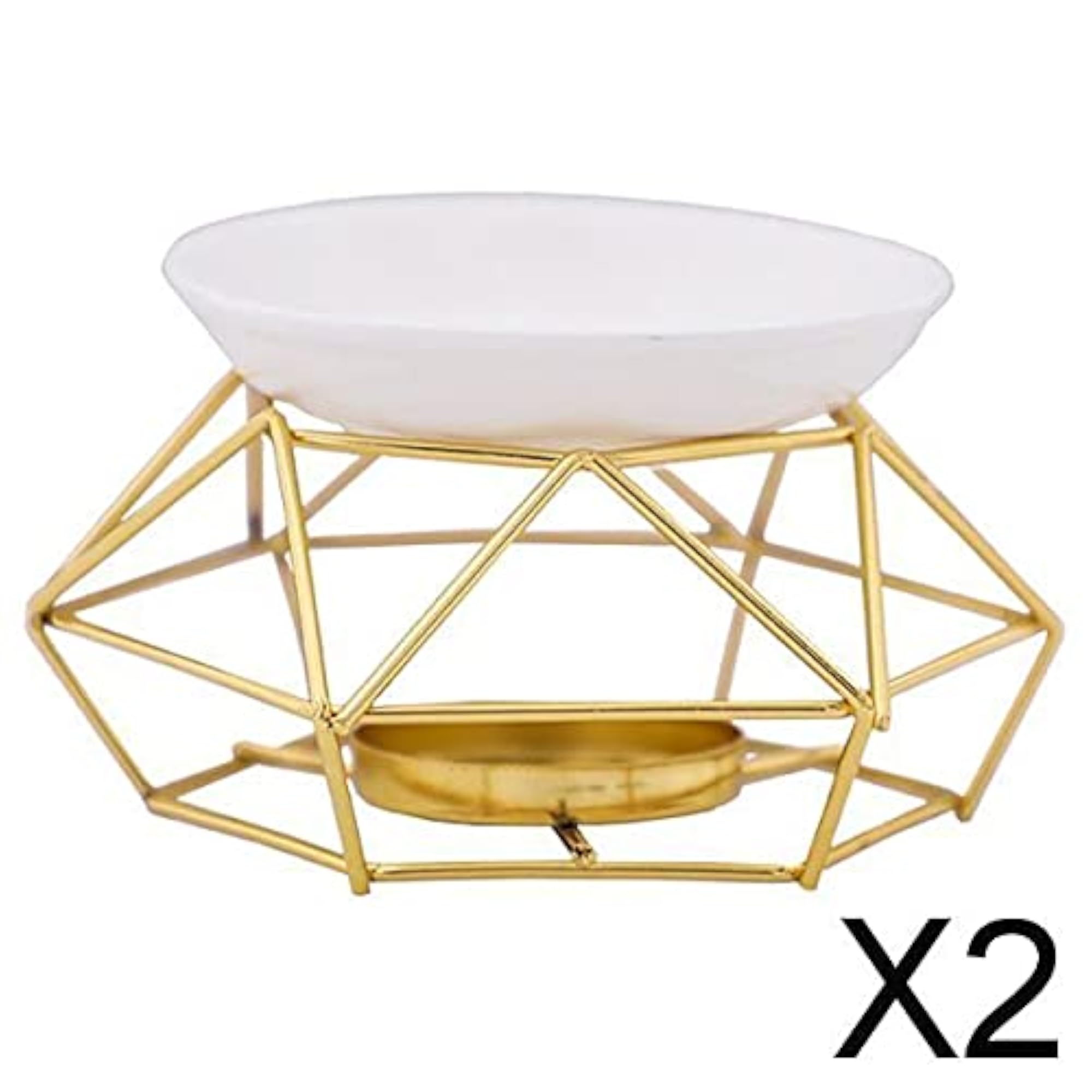 2xAromatic Oil Burner Diffuser Wax Melt Warmer