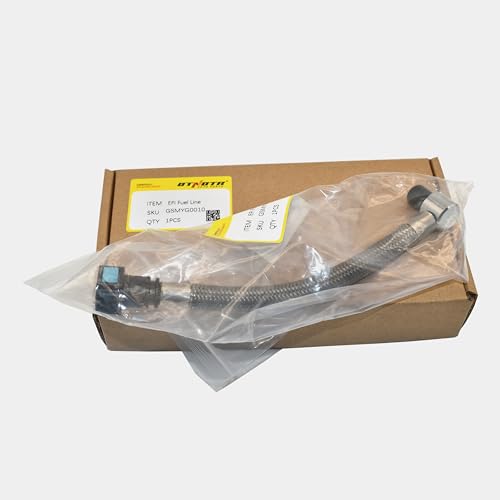 Image of NEW OTNOTR Stainless Upgraded EFI Fuel Gas Line Replacement 62900-01D Compatible with Harley Touring 2007 Softail 2001-2017 (Note Does Not Fit Duece Models)