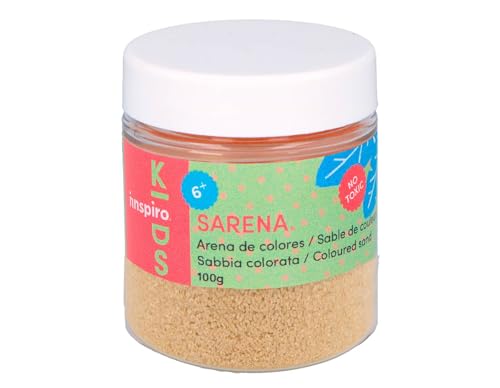 INNSPIRO Arena de colores beige 100gr., para Decoración y Manualidades