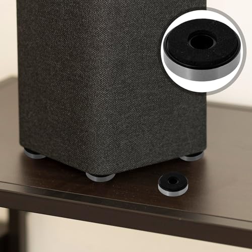 Kisangel 10 Almohadillas Aislantes para Pies de Altavoz, Antivibración para Amplificadores y DVD, Abs y Eva Duraderos, Plata, 10 Piezas, Accesorios para Audio HiFi en Electrónica - imagen 9