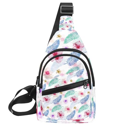 Bolsa de pecho para mujer, bandolera cruzada multicolor ajustable