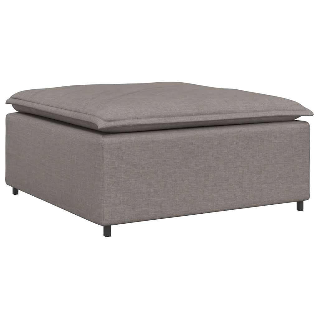 Sofá modular con reposapiés y cojín de tela topo, 200 x 100 x 64 cm, marco de metal, elemento de montaje para salón, sofá esquinero versátil con esquina tapizada y otomana