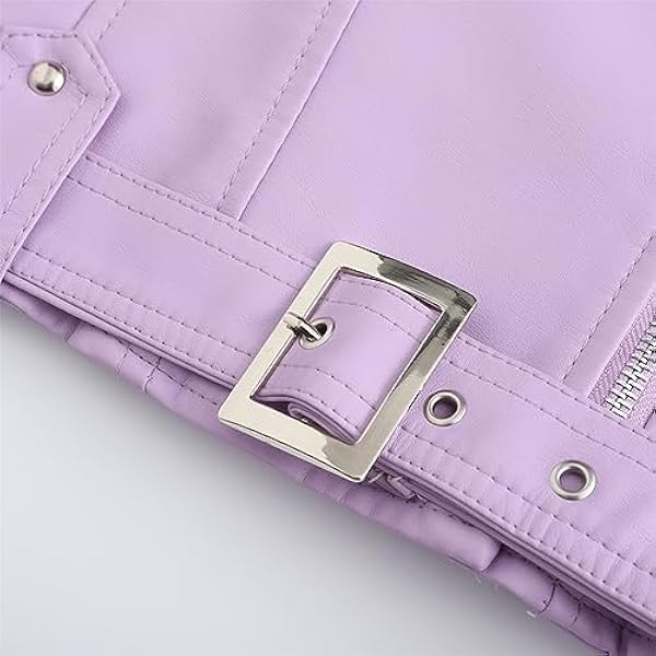 Adhdyuud Vrouwen Casual Zwart Lederen Jas Vintage PU Rits Lange Mouw Korte Streetwear Oversize Jas