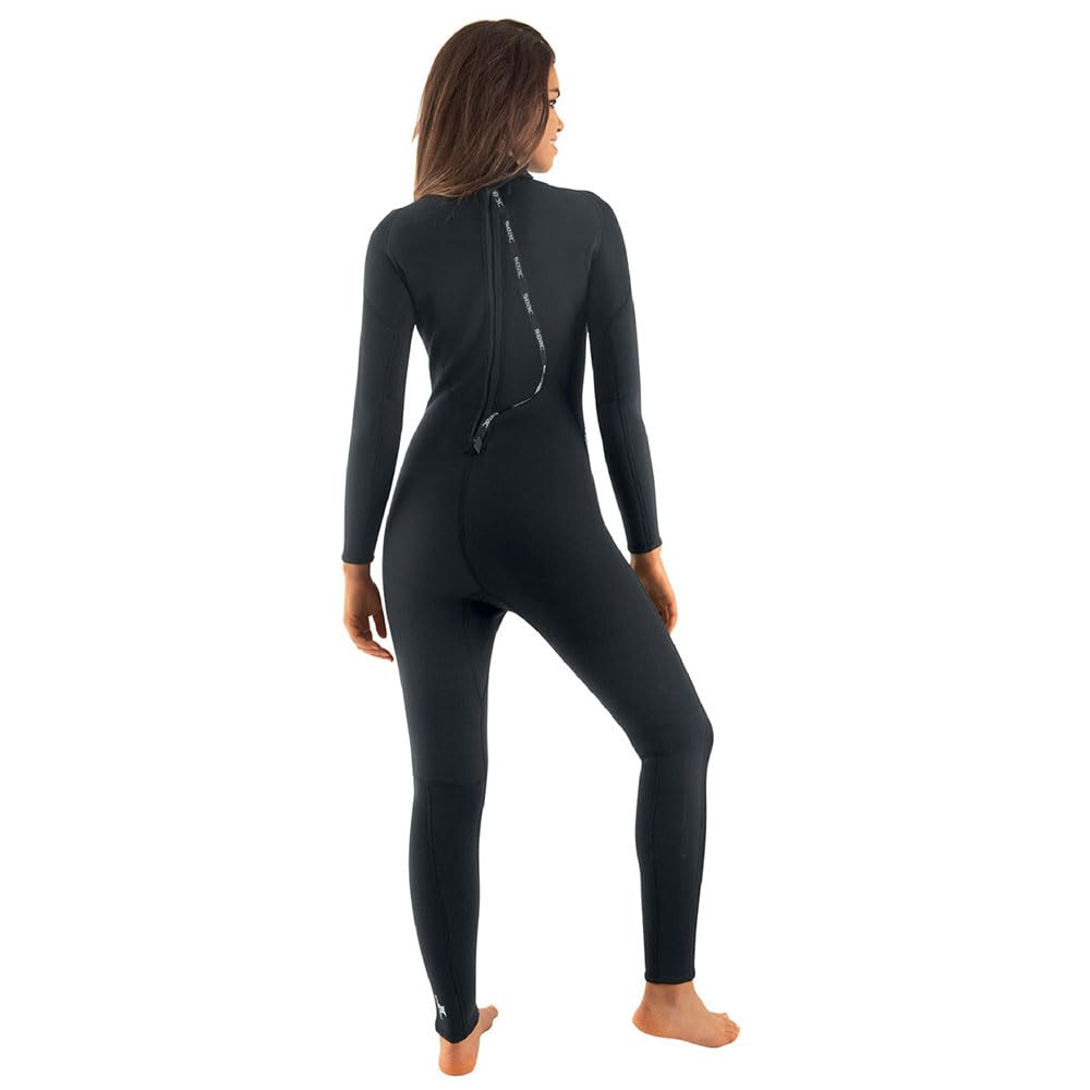 SEAC Feel Lady Combinaison en néoprène Ultra-élastique de 3 mm d’épaisseur en Une Seule pièce avec Fermeture à glissière dans Le Dos, Snorkeling et la plongée en apnée Femme