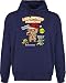 Weihnachten & Silvester Geschenke Party Deko - Lebkuchen Männchen Game Vintage - S - Navy Blau - JH001_Hoodie_Herren - JH001 - Herren Hoodie und Kapuzenpullover für Männer